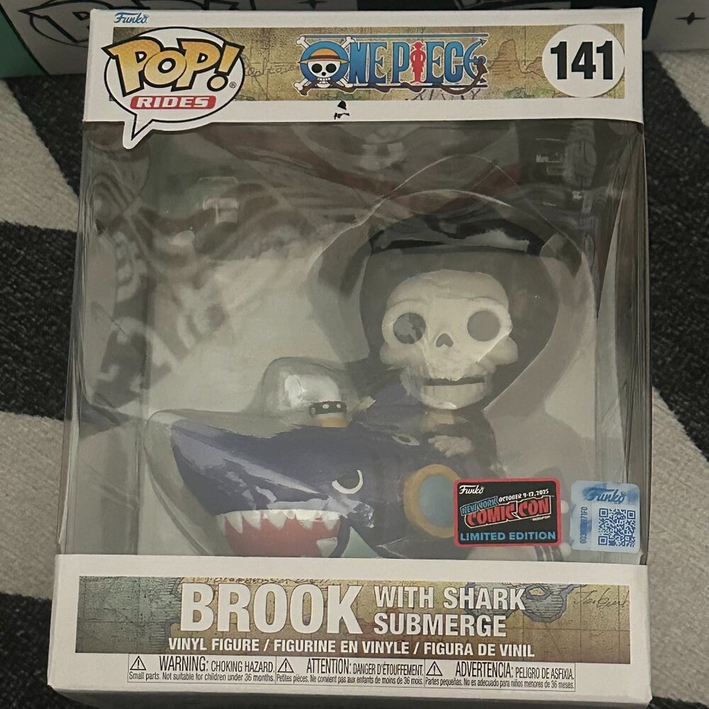 🎉 NYCC 2025 Funko Pop! Brook with Shark Submerge (#141) – Limited Edition 🎉